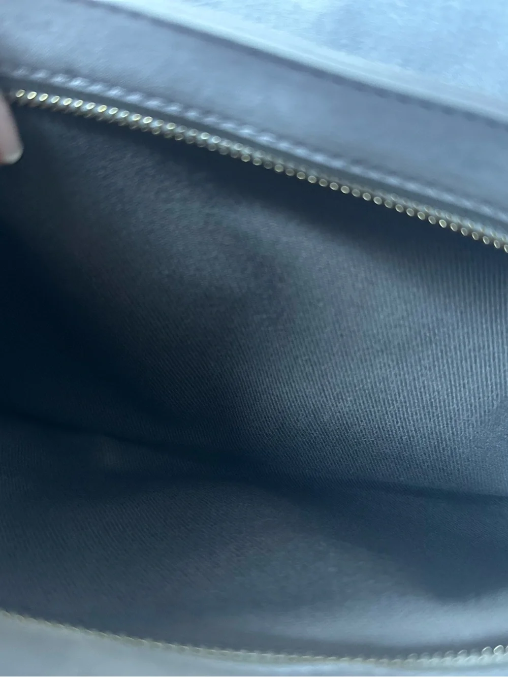 CHANEL Quilted Lambskin Shoulder Bag in Light Gray with Gold Hardware